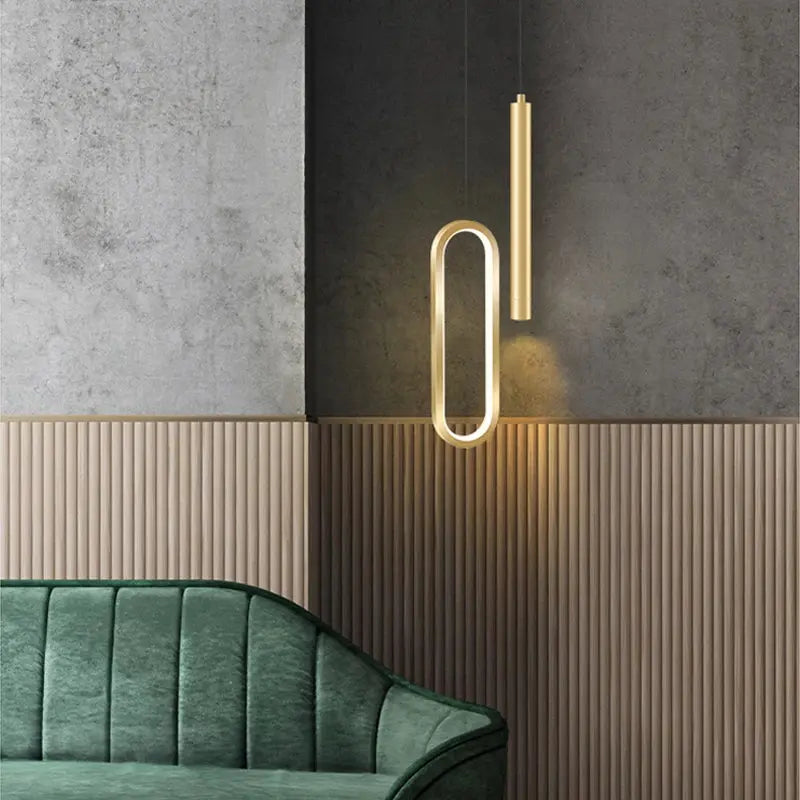 Eine Pendelleuchte mit LED betrieben
