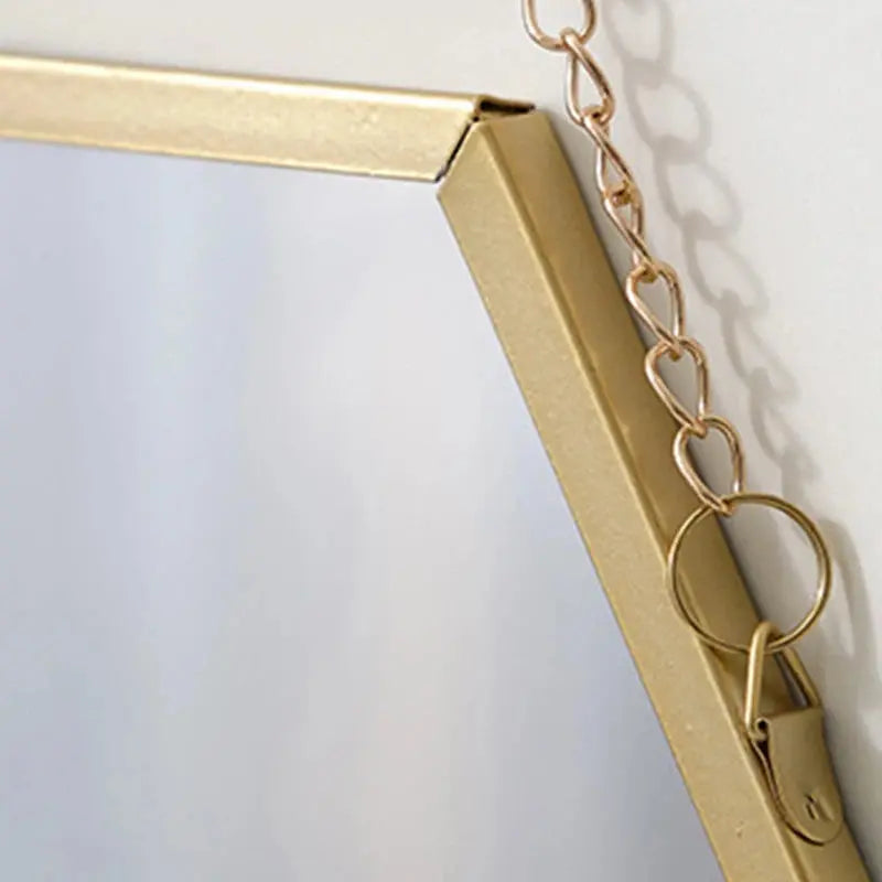 HEXA Hängespiegel – Wandspiegel in 3 Formen (Hexagon, Rund, Rechteck) Marquille