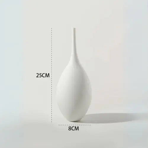 Keramikvase in Weiß
