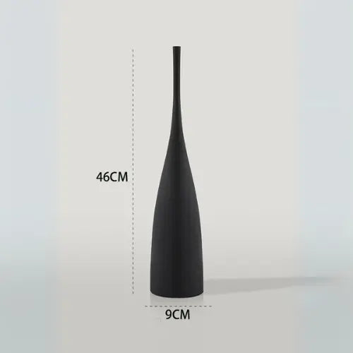 Keramikvase in Schwarz