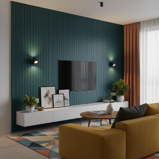 Wandleuchten in Wohnzimmer