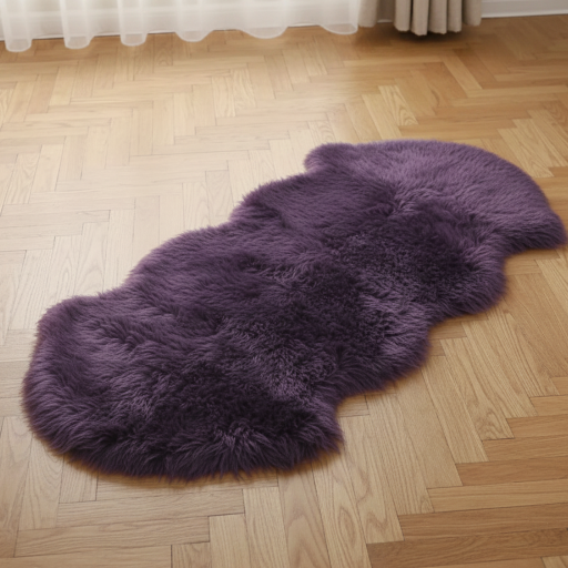 Faux-Fur Schafsfell Lila