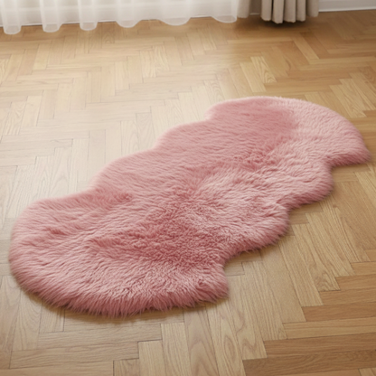 Faux-Fur Schafsfell Rosa