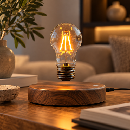 Schwebende Magnettischlampe Rund