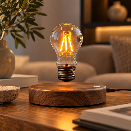 Schwebende Magnettischlampe Rund