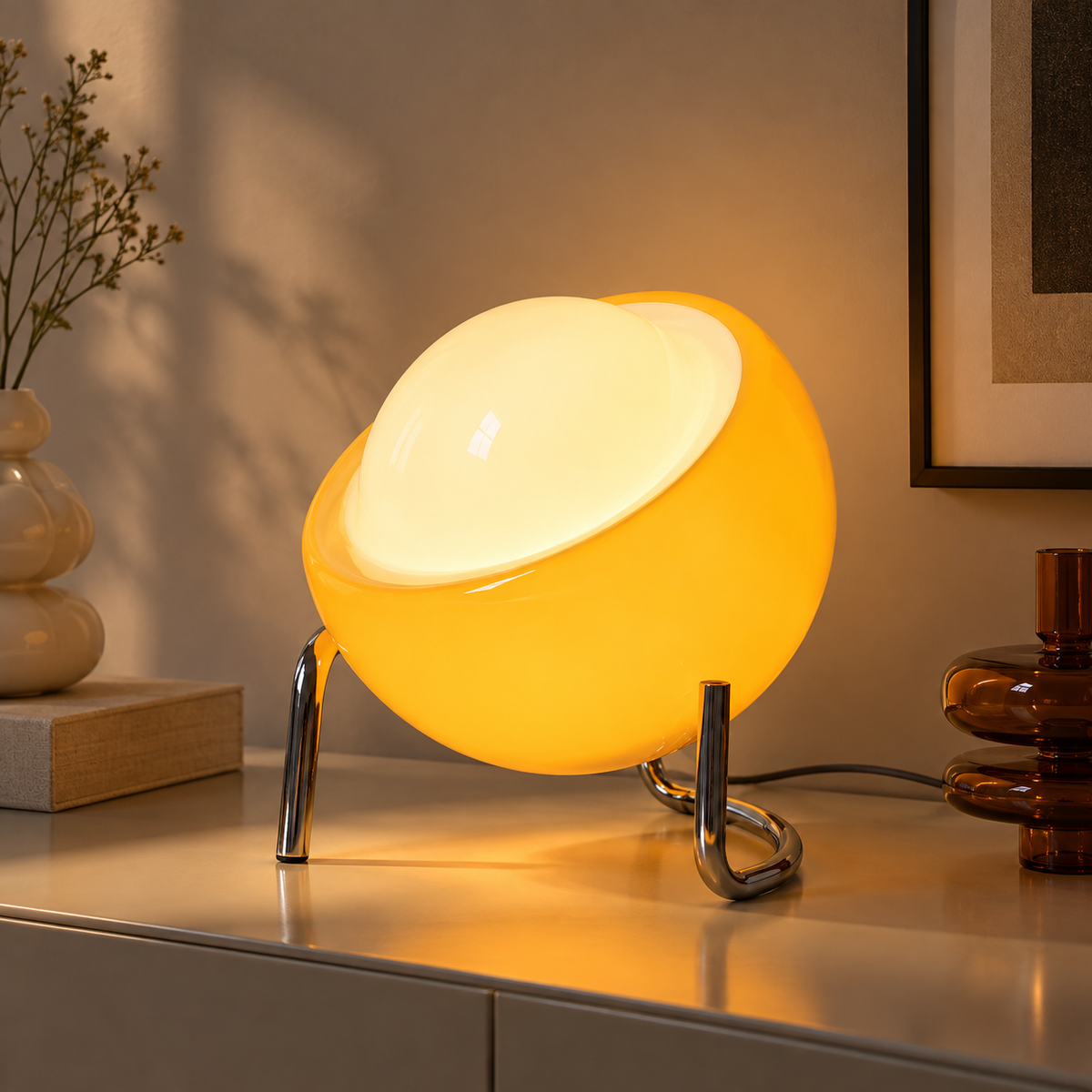 Tischlampe Orange Bauhaus 2