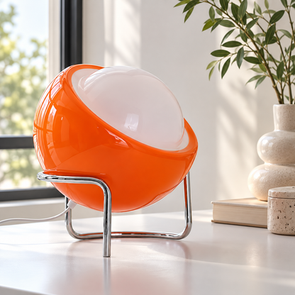 Tischlampe Orange Bauhaus ausgeschaltet