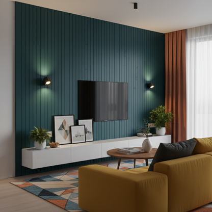 Wandleuchten in Wohnzimmer