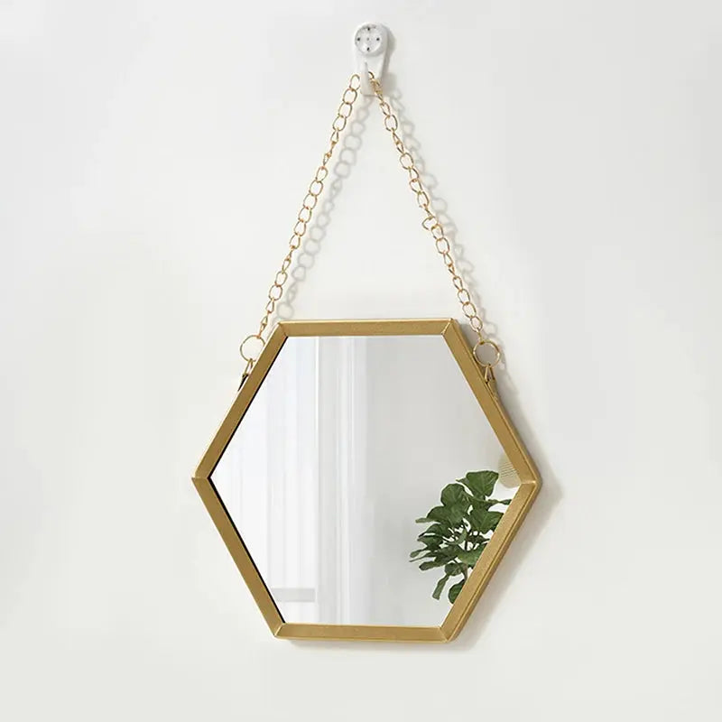 HEXA Hängespiegel – Wandspiegel in 3 Formen (Hexagon, Rund, Rechteck) Marquille