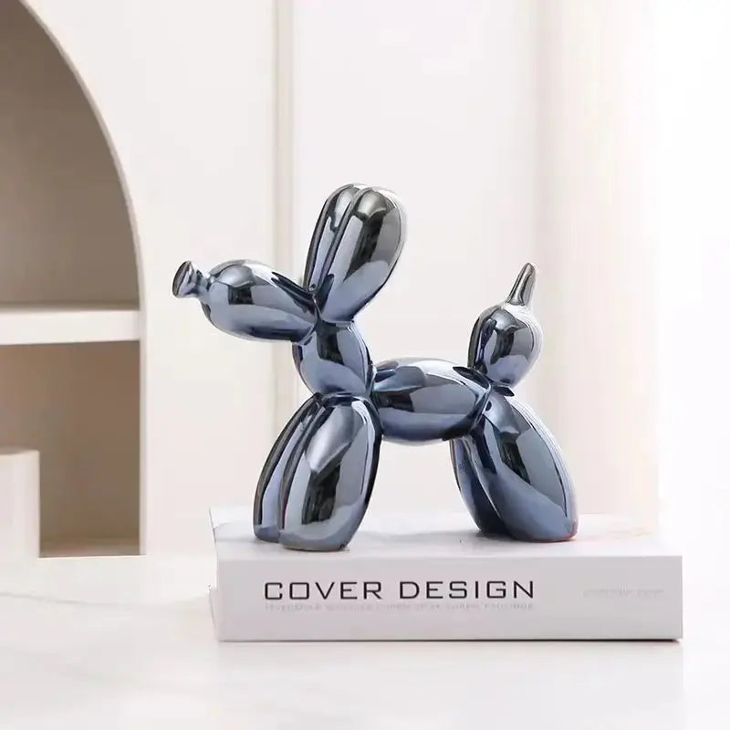 PERRO Skulptur Keramik – Ballonhund-Figur als modernes Deko-Objekt Marquille