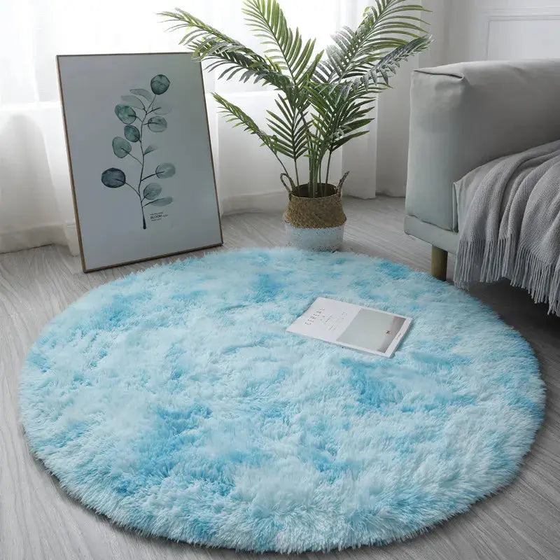 PLUSH Teppich Polyester – Flauschiger Rundteppich mit 5 cm Florhöhe Marquille