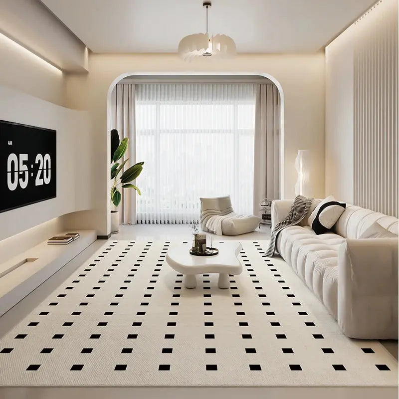 Teppich mit gepunktetem Design