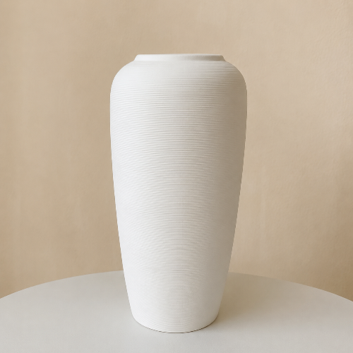 Keramikvase in Weiss